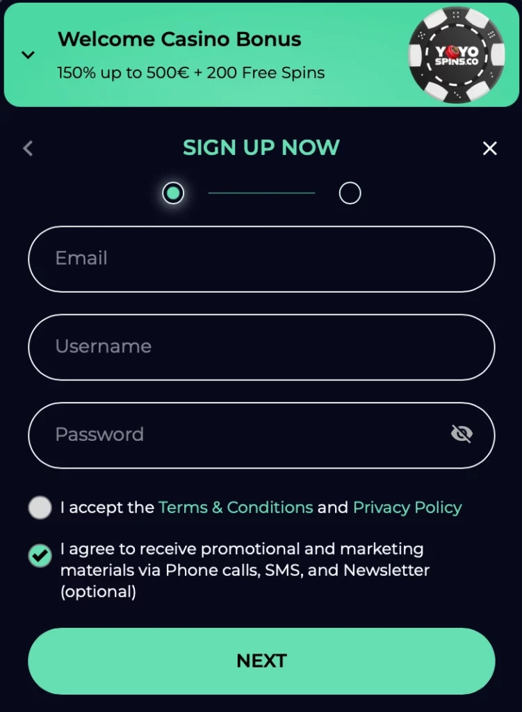 Fast Registration Process